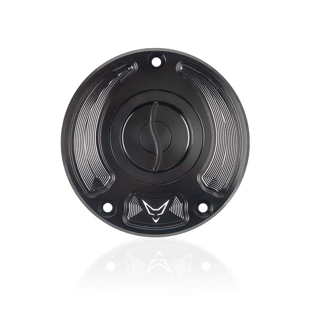 Kawasaki Racing Tankdeckel Schnellverschluss Schwarz eloxiert ab 2009 Racefoxx