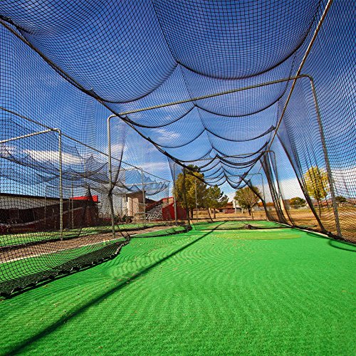 Product Image 3: FORTRESS 42 Poly Twine and 1 3/4-Inch Square Hung Mesh Baseball Batting Cage Net (12′ x 12′ x 35′)