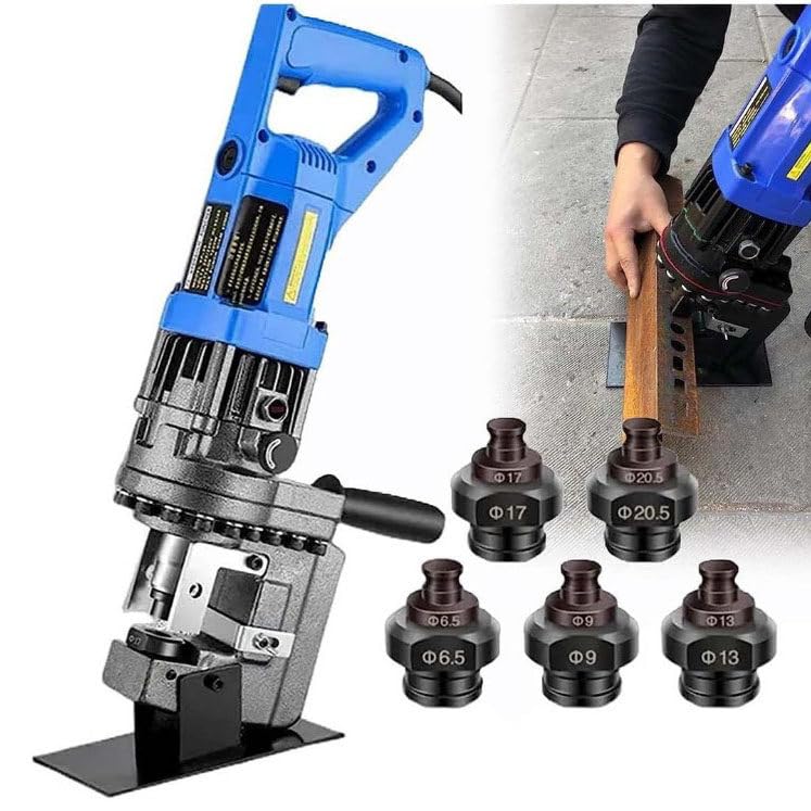 Professionelles Elektrischer hydraulischer Locher Φ1/4"-4/5" Stanzmaschine Metalllocher Schnelles Stanzen, genaue Positionierung, einfach zu bedienen, für Eisen-Kupfer-Aluminium-Platten channelsteel