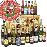 Im BIER ADVENTSKALENDER WELT: 24x internationale Spitzenbiere renommierter Brauereien der ganzen Welt im Adventskalender in edler Optik verdelt + 6 Geschenkkarten + 3 personalisierbare Urkunden + Bierbewertungsbogen + Gratis Bierbuch - Bestellungen gehen werktags innerhalb von max. 24h in den DHL-Versand - Einzelne Biere können durch gleichwertige Sorten ersetzt werden