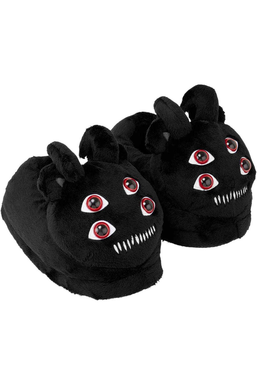 Killstar Don't Care Spider Teddy Cute Creepy Gothic Punk Slippers - Small/Medium