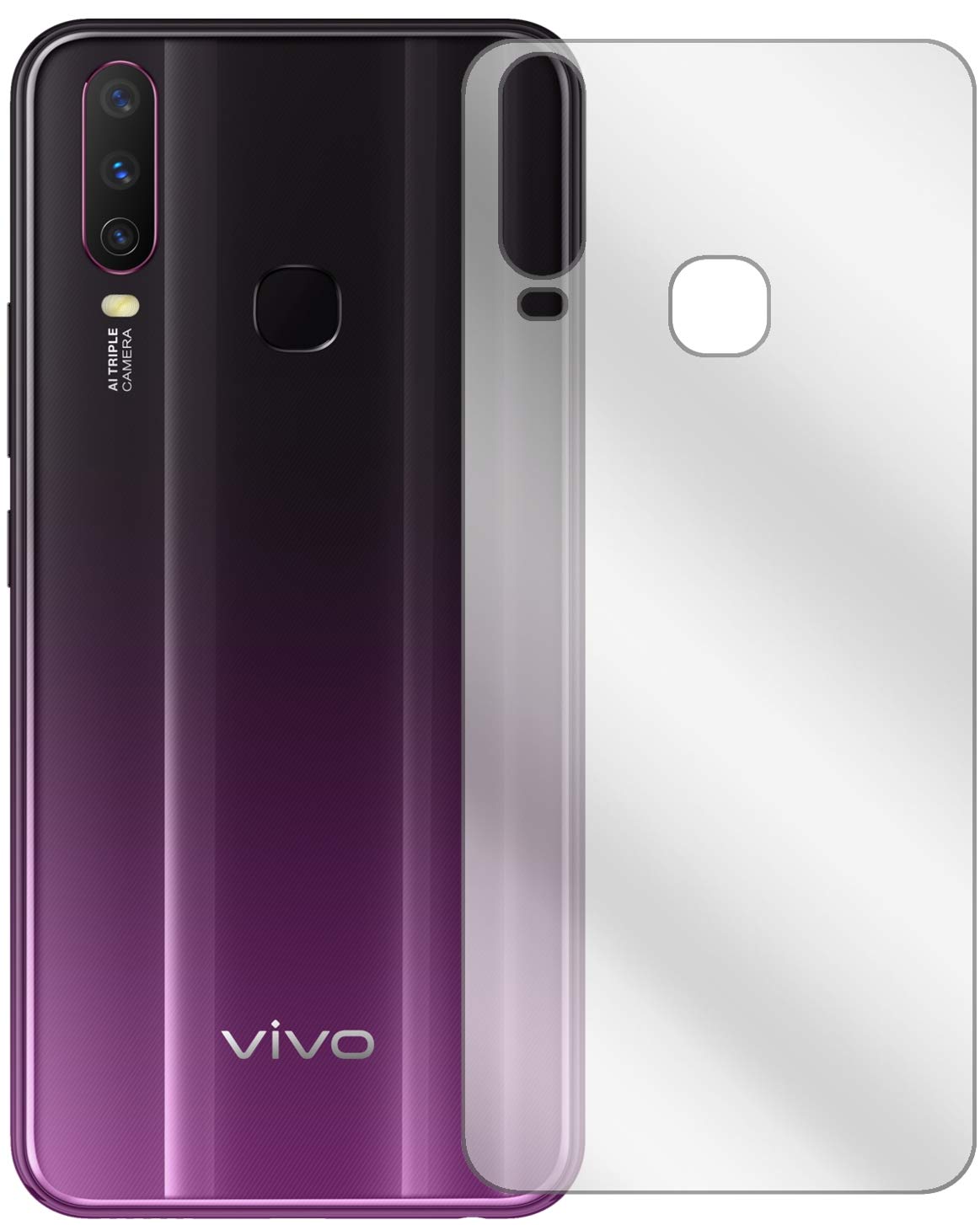 dipos I 6X Pellicola Protettiva Compatibile con Vivo Y17 Posteriore Pellicola di Protezione Cristallo