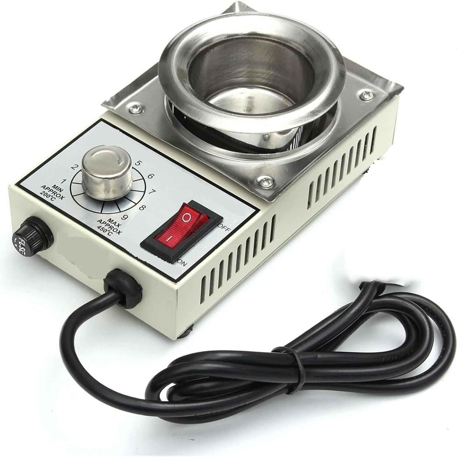 Olla de soldadura eléctrica de calentamiento rápido y crisol de 1500g