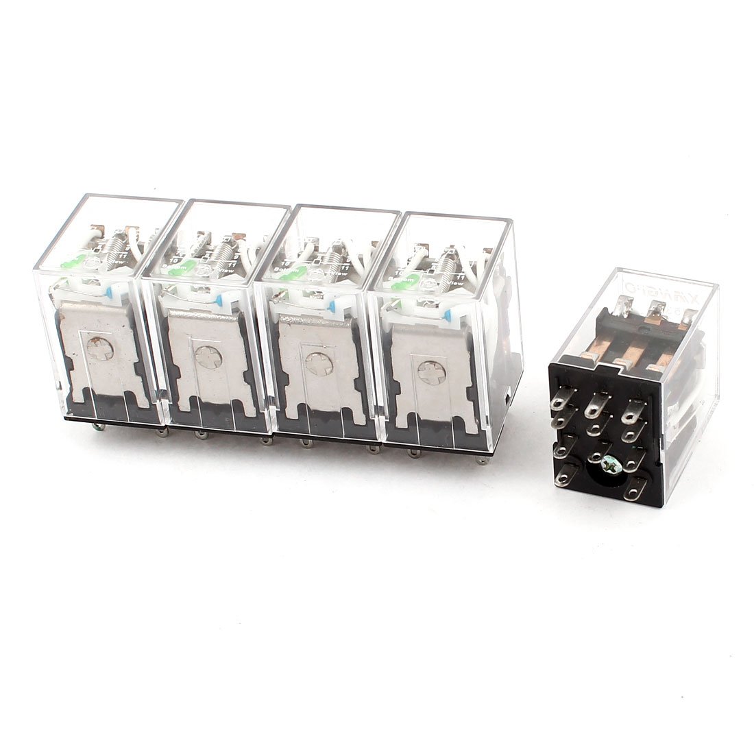 Relais de commutation 3PDT HH53PL 24V continu avec indicateur LED visuel vert de contrôle