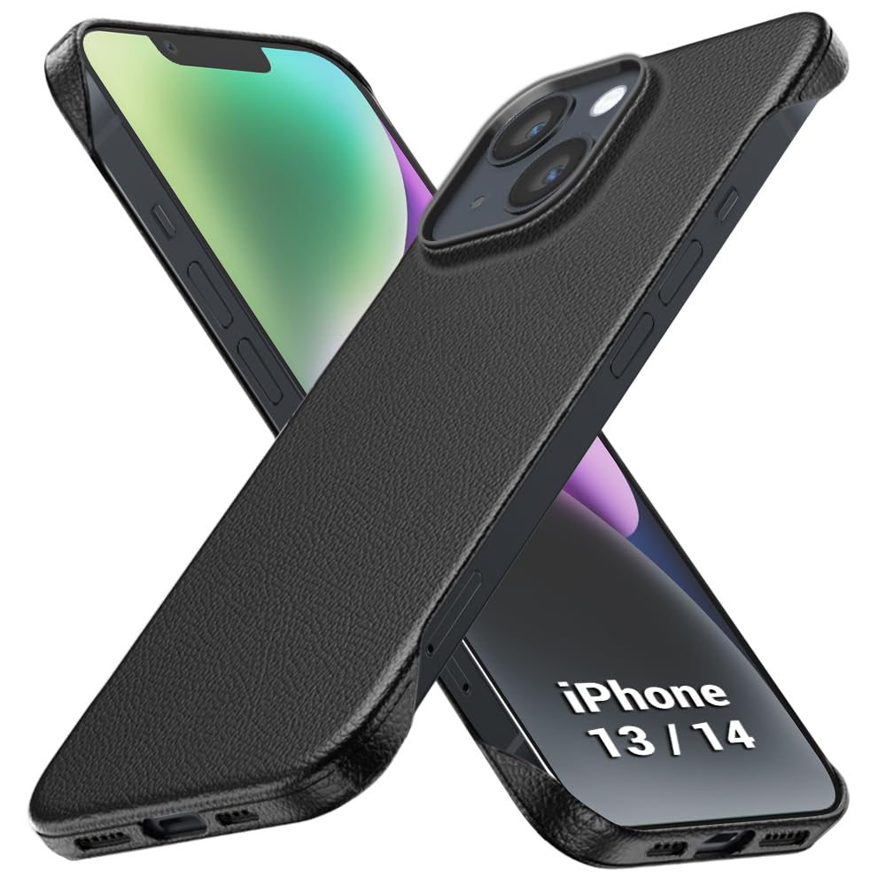 TheGiftKart Hybrid Ultimate Slim Back Case Cover for iPhone 17 Pro | Lightweight Profile | Hard Back Case Cover for iPhone 17 Pro (PC & TPU, Metal Camera Ring, Leather Texture Finish, Grey) — Amazon image 20