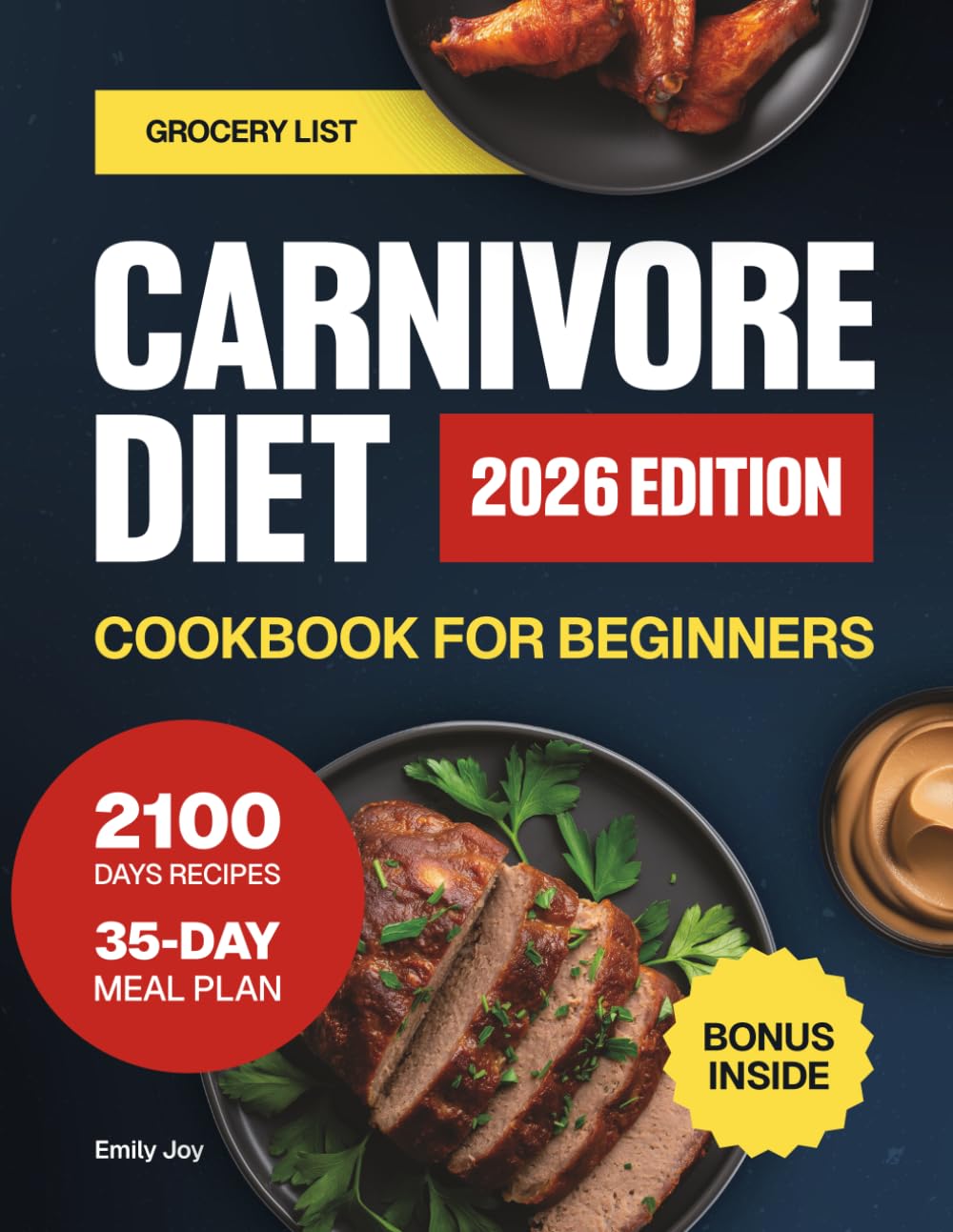 Carnivore Diet Cookbook for Beginners: The Super Easy Guide with 2100 Days of Delicious High-Protein Recipes to Boost Energy & Reclaim Strength. Plus ... Diet Made Simple: Easy & Delicious Recipes)
