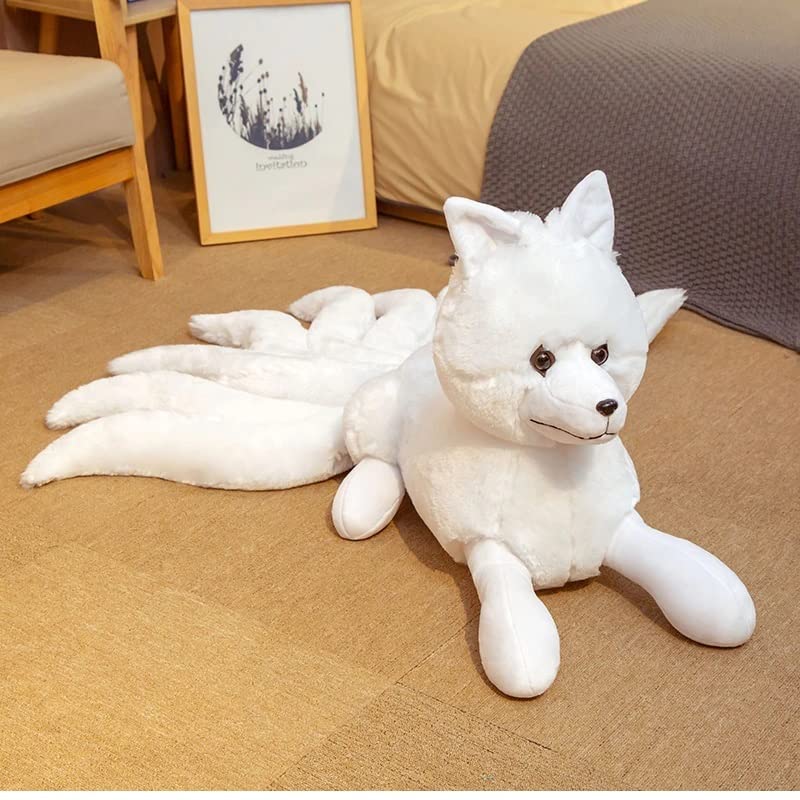 Amazon.co.jp: 約26×56cm かわいい 九尾の狐 狐 妖怪 ふわふわ