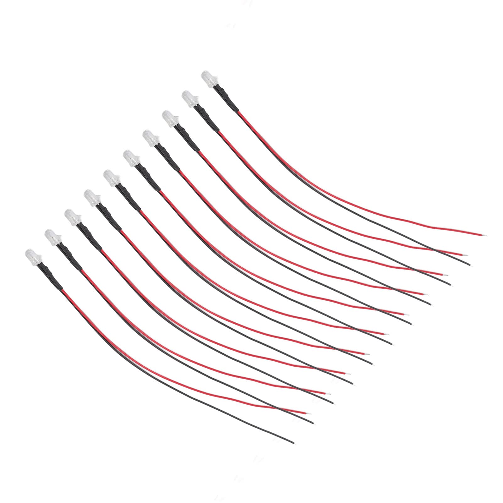 Light-Emitting Diode, Pre-Wired DIY Light-Emitting Diode Widely Applicable for Decoration with 120 Degree Light Angle (Red Light)-picture-15