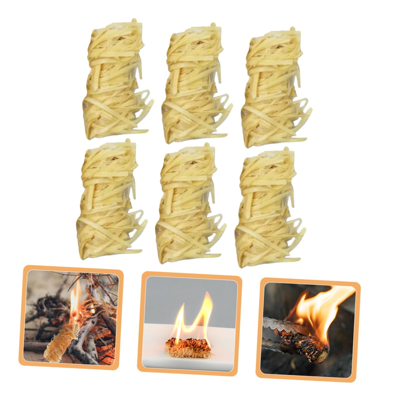 INOOMP Barbecue 50 Pezzi Accendifuoco Naturali Accendifuoco A Legna per attività Allaperto Stufa