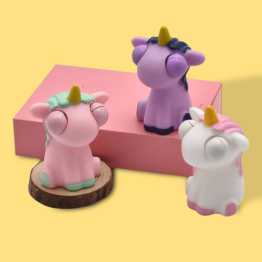 HUAZONTOM ポニー ユニコーン スクイーズ おもちゃ 2個 ストレス解消 Amazon | HUAZONTOM プッシュポップバブル 2個入り スクイーズ