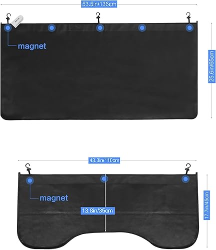 Miniatura 3 de RUPSE 3 protectores de guardabarros para mecánicos, alfombrillas de cuero de microfibra para guardabarros de automóvil, alfombrilla protectora