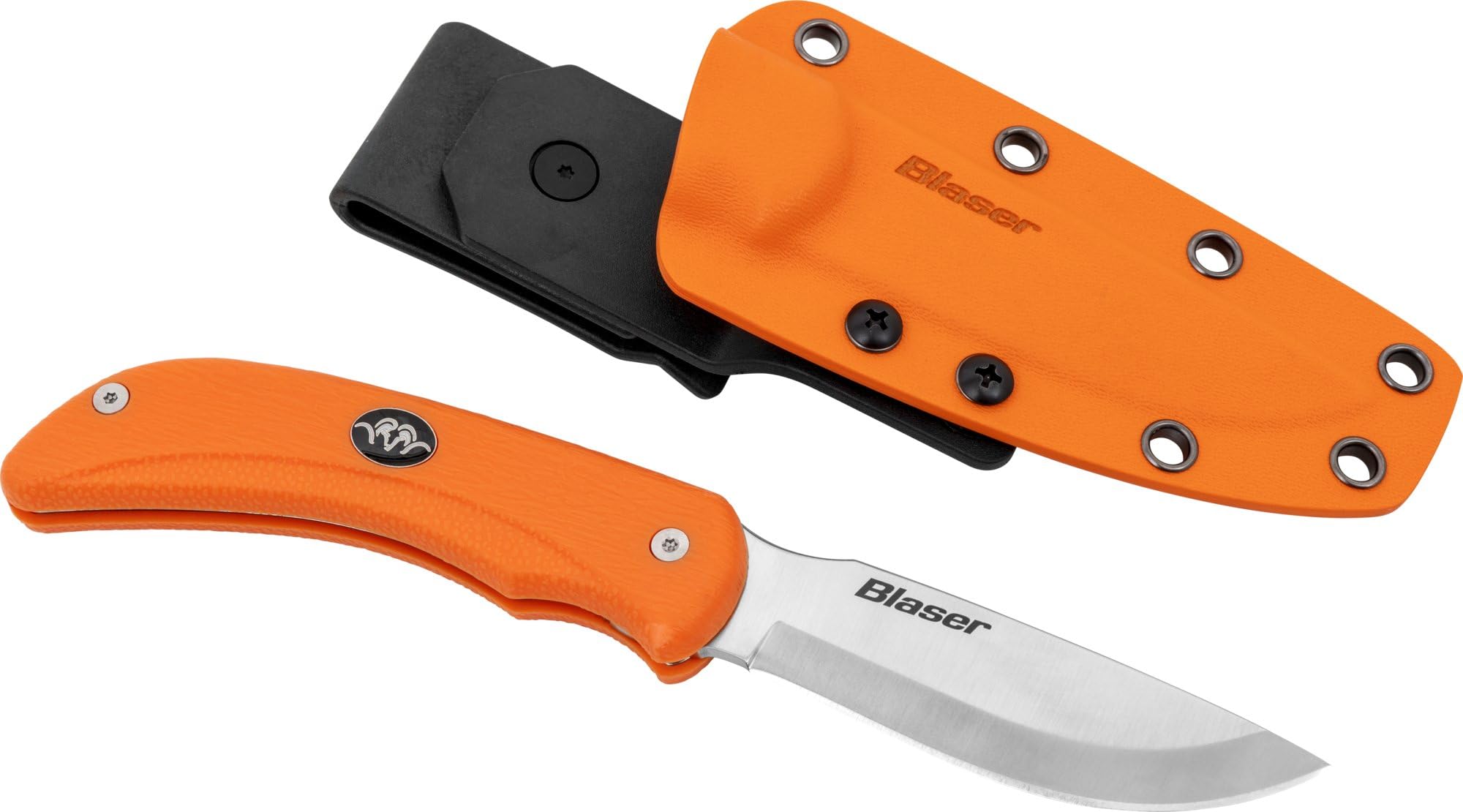 Blaser Ultimate Jagd Messer | Jagdmesser mit Drop-Point Klinge & Aufreißhaken | Full-Tang Konstruktion aus 440C Stahl | G10 Griff & Kydex-Scheide | 10 cm Klinge