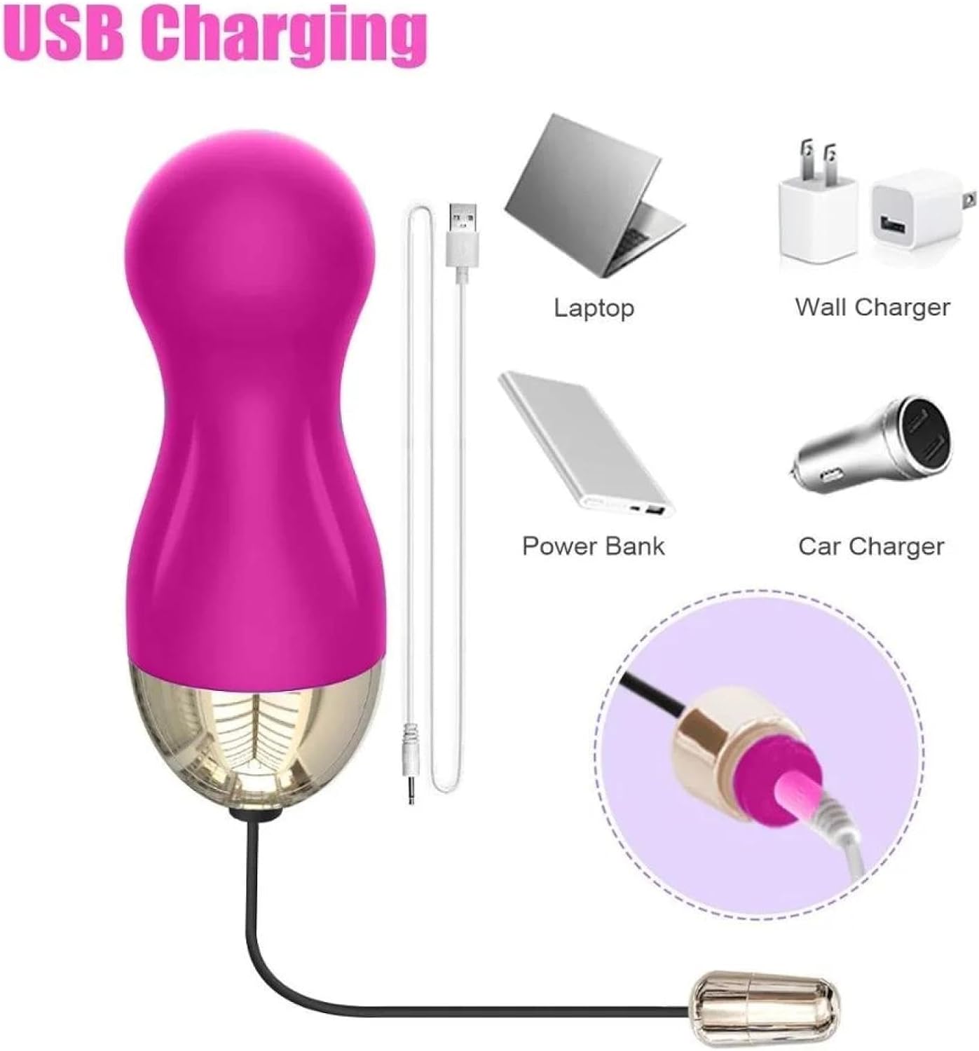 G-spot Vibrator 10 Modes Female Sex Toys Sex Machine Masturbator Adult Sex Toys(Black)
