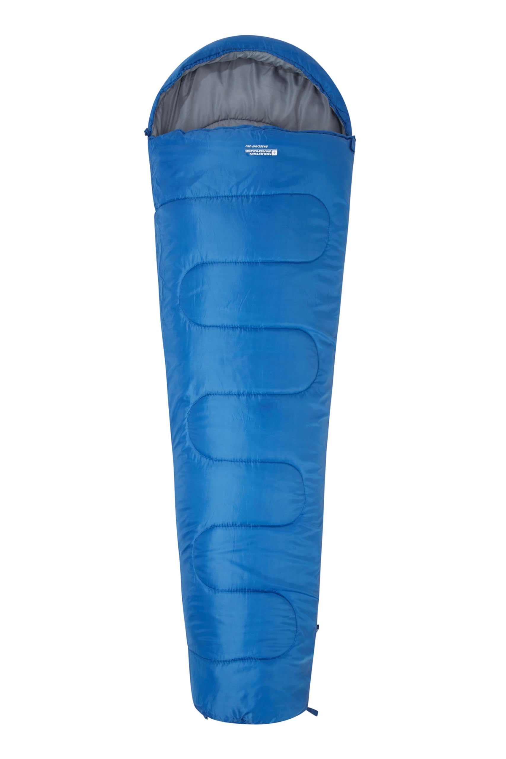 Mountain Warehouse Sleeping Bag - Basecamp 250 - Camping Spring Summer Season Lightweight Compact - For Spring Summer, Camping & Trekking Blue — image 1