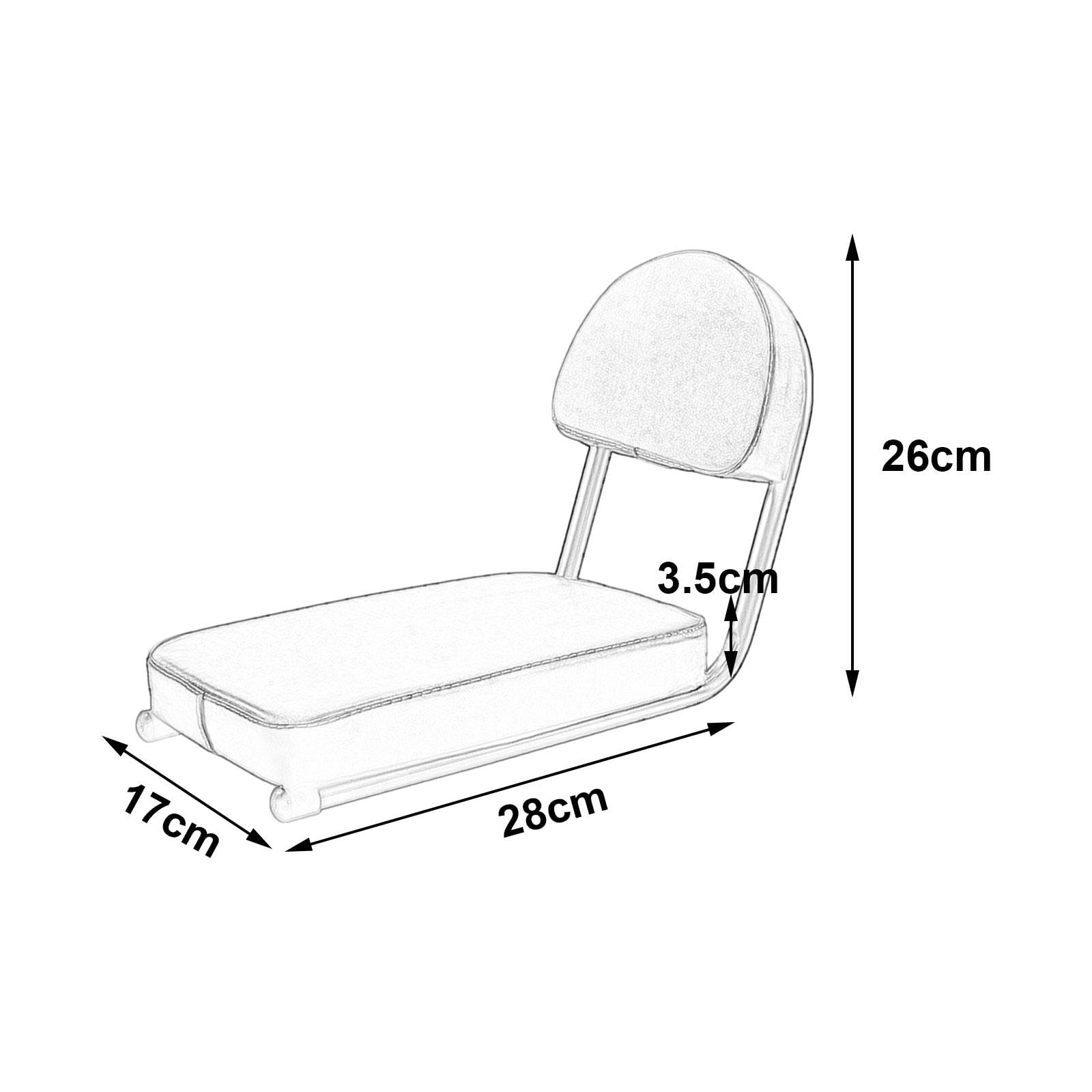 F Fityle Sedile posteriore per bici Cuscino per sedile per bicicletta Assorbimento degli urti Donna Uomo Durevole Cuscino per schienale per bici Sella per bici, marrone