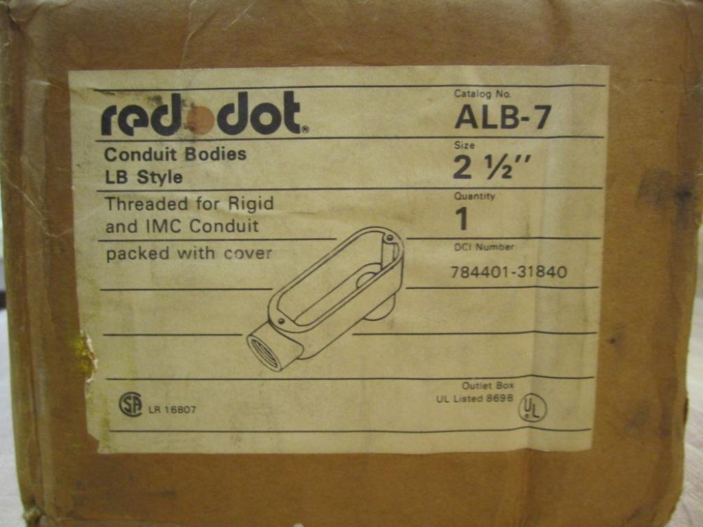 Red Dot ALB-7 LB Style Conduit Body
