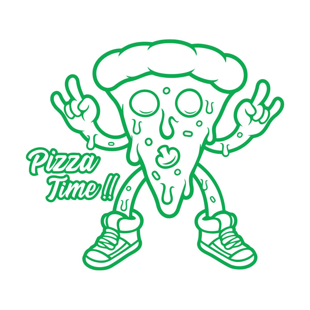 Pizza Wall Decal Pizzeria Pizza Wall Sticker Food Lover Decal Vlinyl Letter Window Decor Sticker Pizza Lover Wall Decor Large - 60x67cm