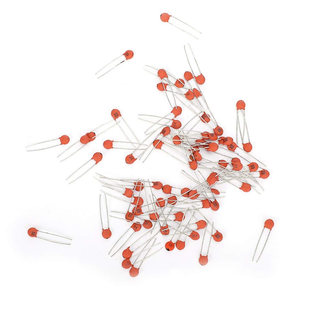Condensador cerámico, 3600 piezas Kit surtido de condensadores cerámicos monolíticos en línea 36 Especificación 1pF‑100nF 50V Clasificación con caja, capacitancia
