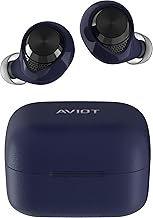 AVIOT TE-A1 High Resolution Compatible, Fully Wireless Earbuds, Bluetooth 5.3 / Up to 70 Hours of Playback / Adaptive Noise Cancellation / 3D Spatial Audio / Wireless Charging Supported, Waterproof