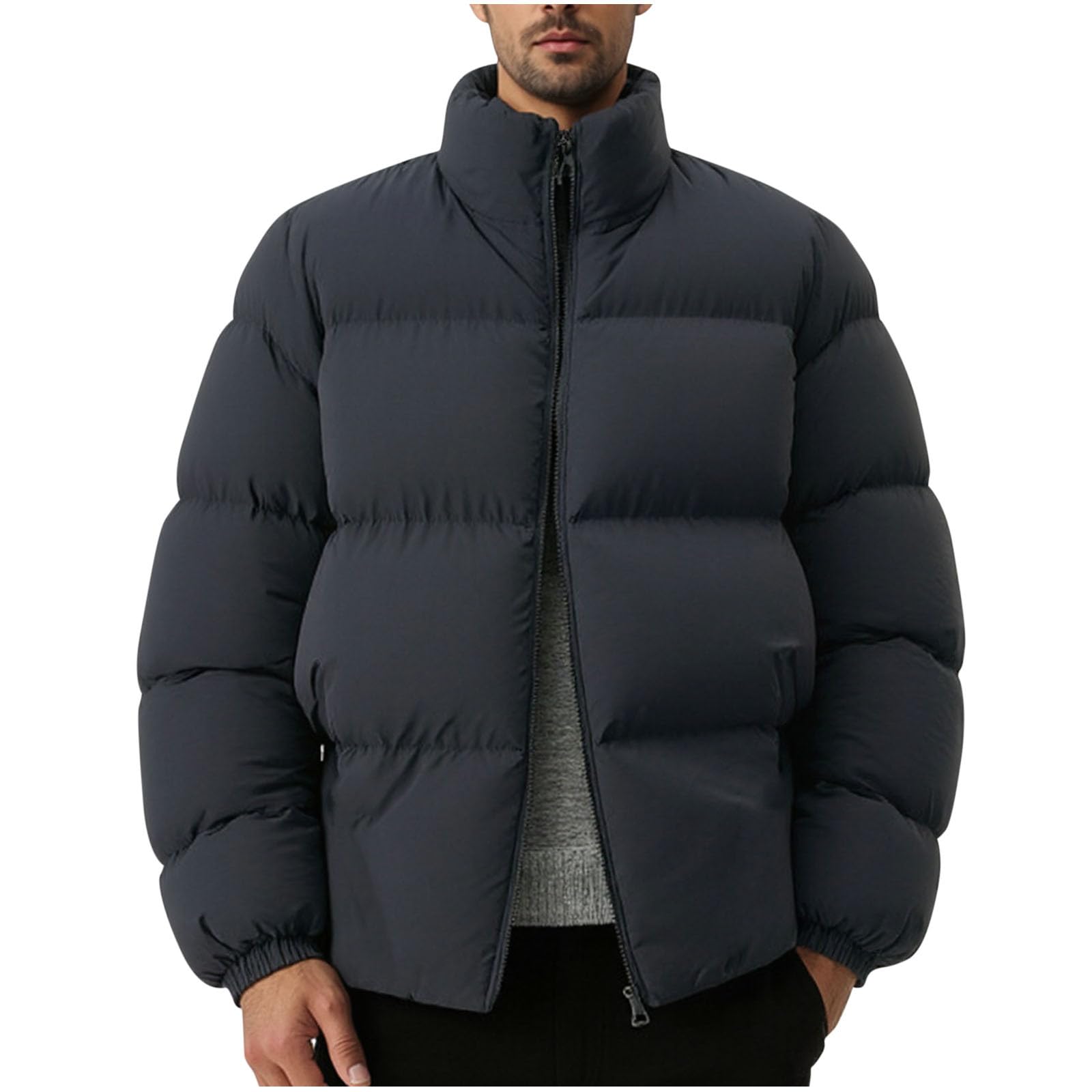 Winterjacke Herren Outdoorjacke Warme Daunenjacke Große Größen Pufferjacke