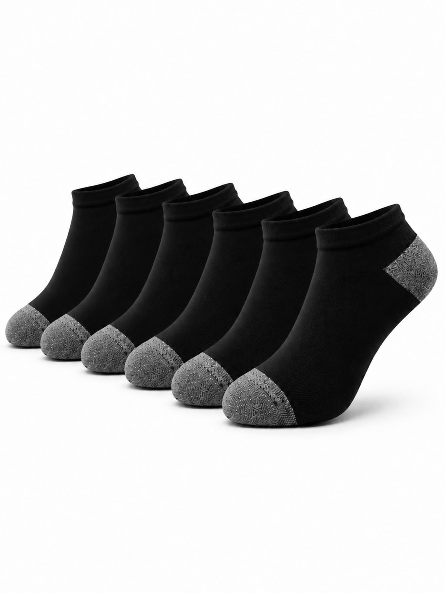 Pack of 6 Men's Ankle Socks | Comfortable Cotton Low Cut Socks for Casual & Sports Wear-image-43
