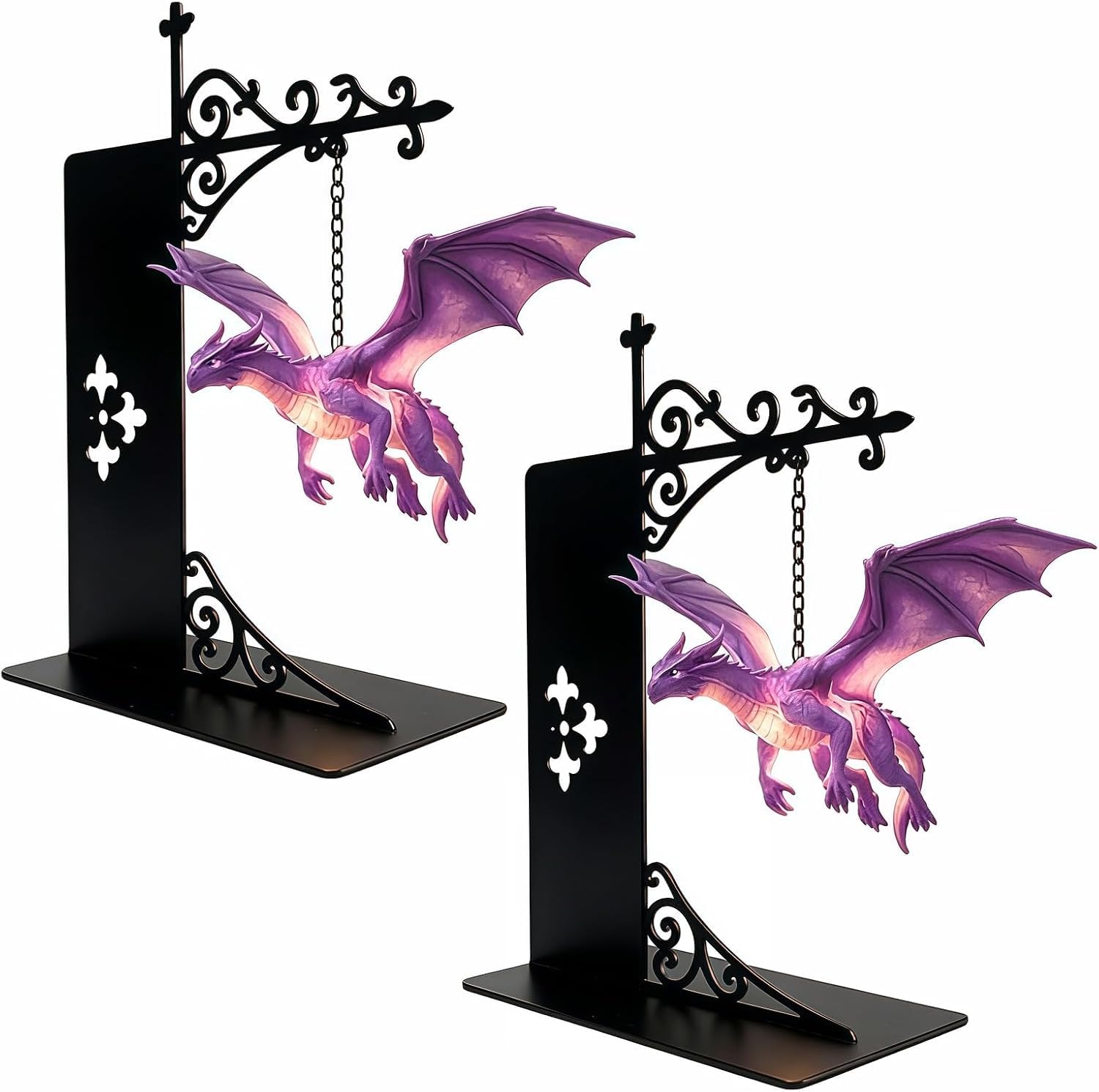 Floating Dragon Bookshelf Lamp | Library Lantern Mini Book Nook Light