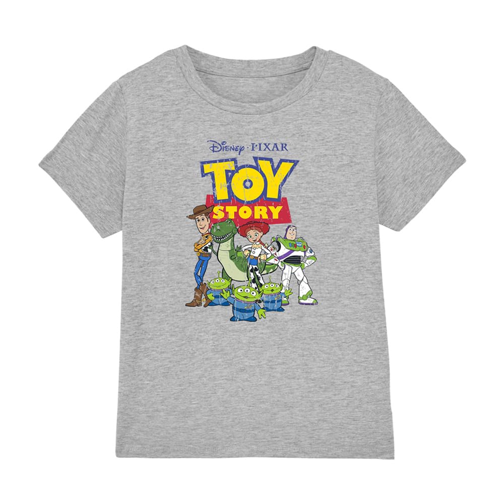 Disney Toy Story Group Boys T Shirt, Grey Heather, 9-10 Years