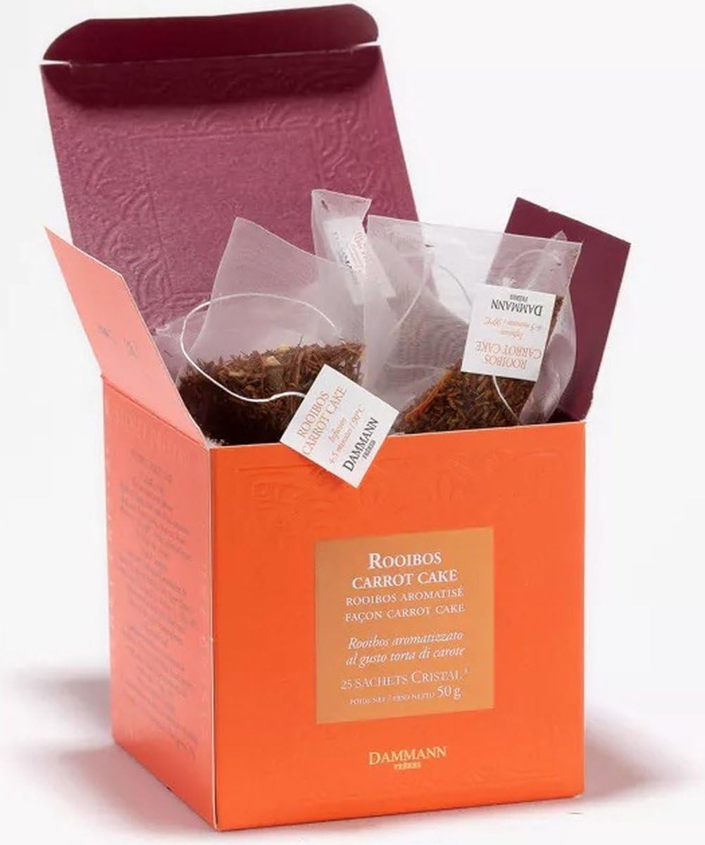 Dammann Red Busch - Pastel de zanahorias (25 unidades)