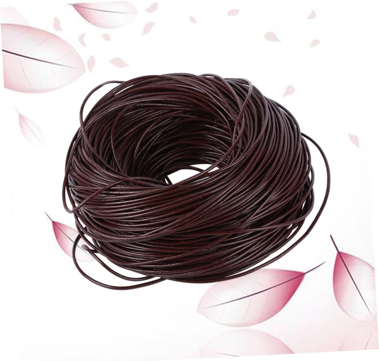 DIY Jewelry Supplies Waxed Cowhide Round Leather Cords Yards for Macrame