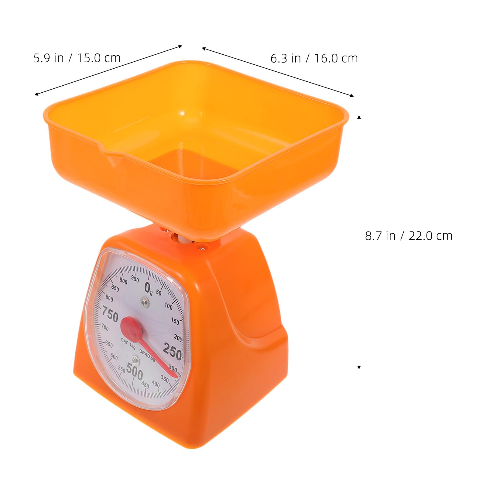 Bilancia Meccanica da Cucina 1kg 2kg Quadrante Alta Definizione