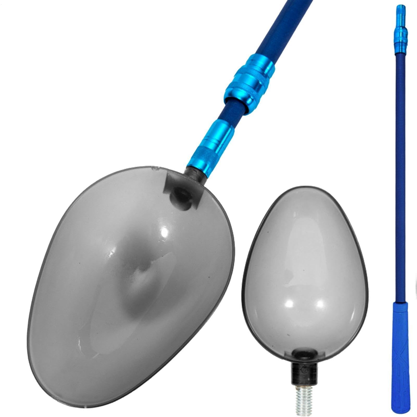 Angellöffel, Wurfköderwerkzeug, 2-teilig, 87 cm, teleskopisch, ultraleicht, Langstrecken-Angelköder für Süß- und Salzwasserangeln