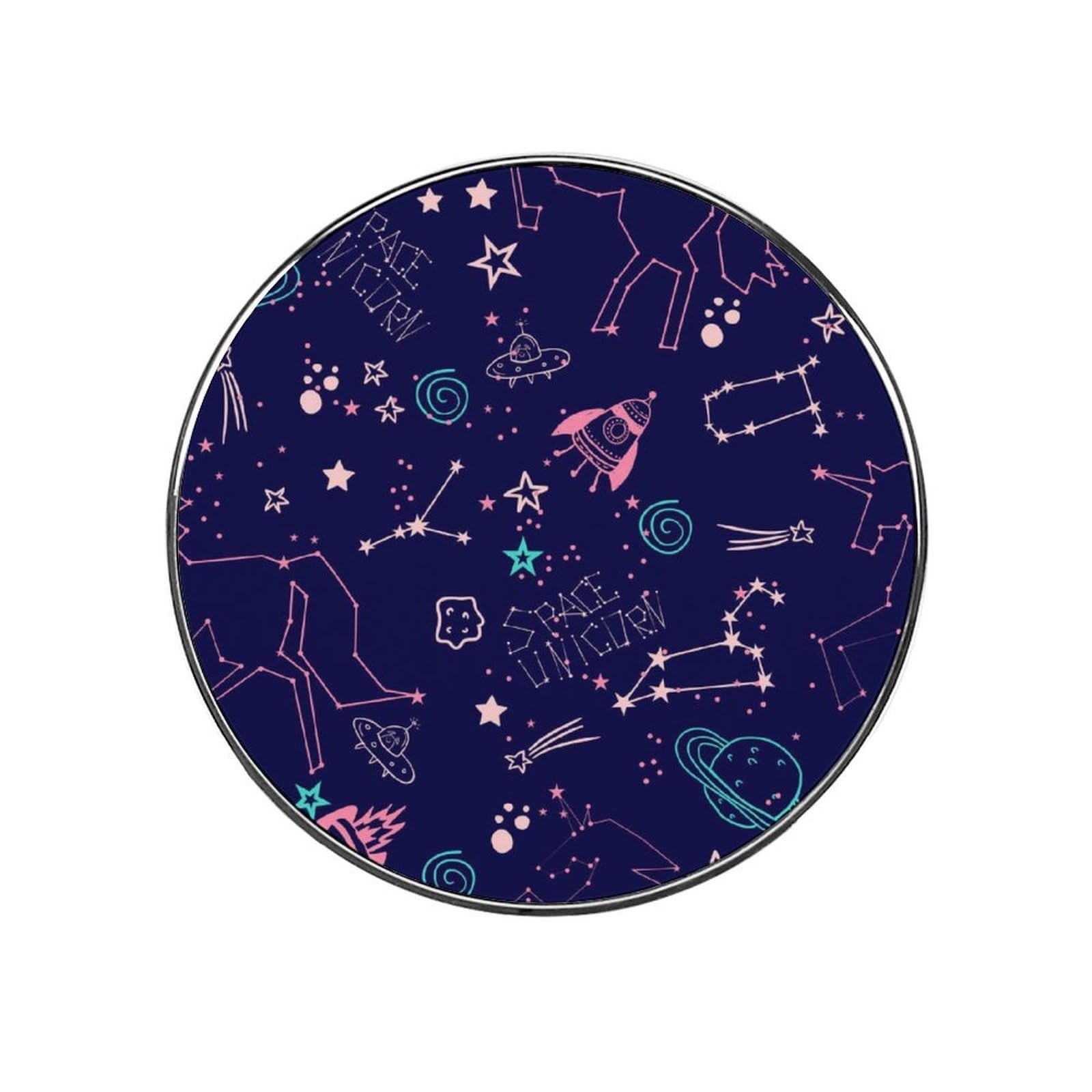 Unicorn Planets Alloy Fridge Magnet For Office Cabinet Refrigerator Whiteboard Photo