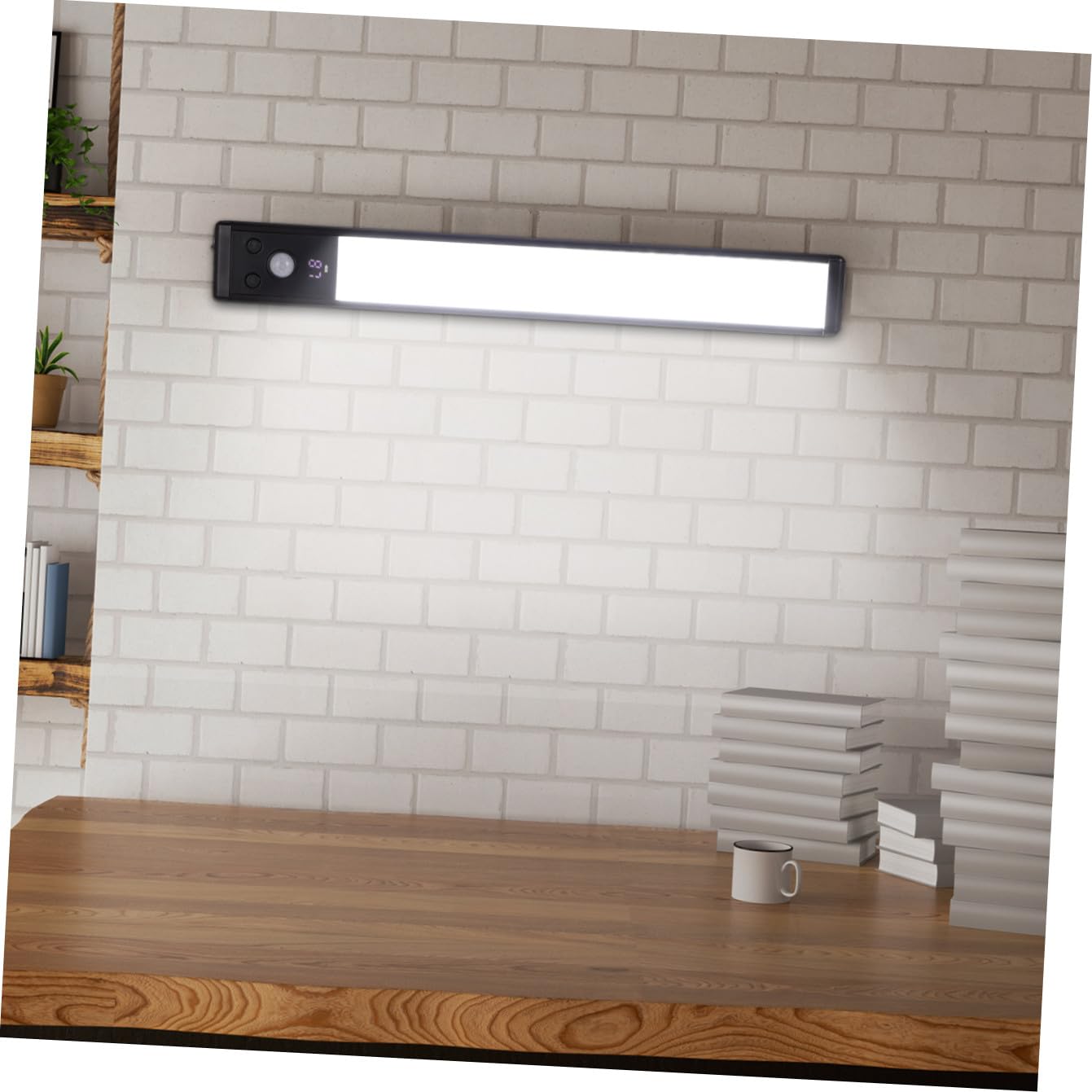 NUOBESTY 4piezas Luces Led Sensor De Movimiento Barra De Luz Led Para Debajo Del Gabinete Iluminación Automática
