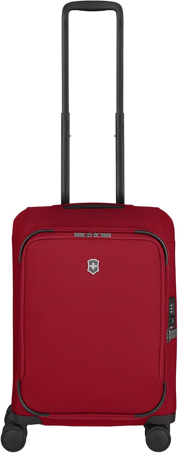 review Victorinox 610960 Connex Global Softside Carry-On with ID Tag, 21.7-inch Black (Red)