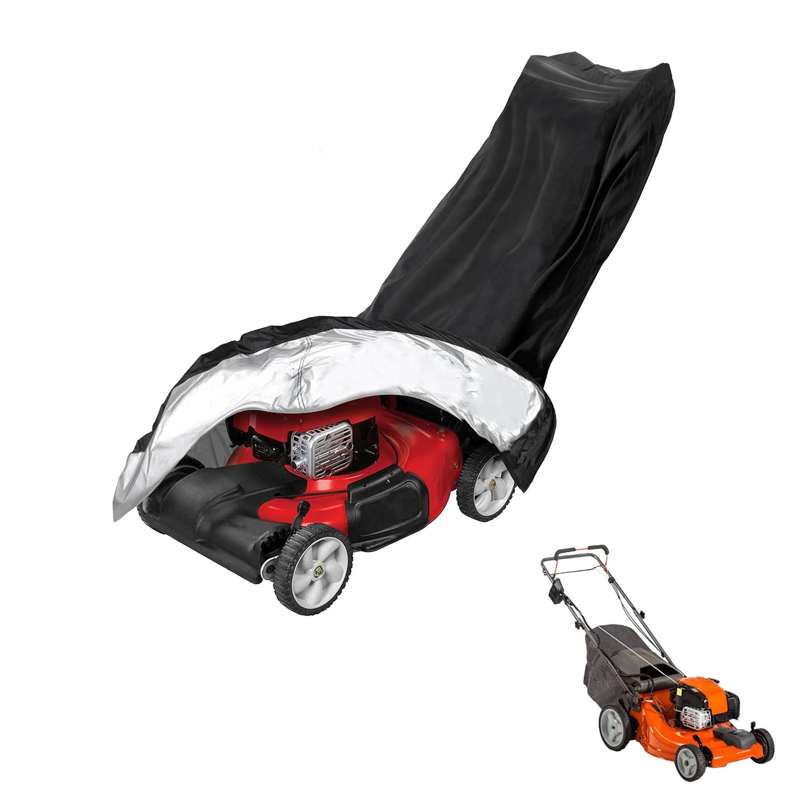 lawnmower cover Compatible with Husqvarna HUSQ LC221FHE ,waterproof and sun,suitable for indoor and outdoor use all year round, comes with a storage bag — image 1