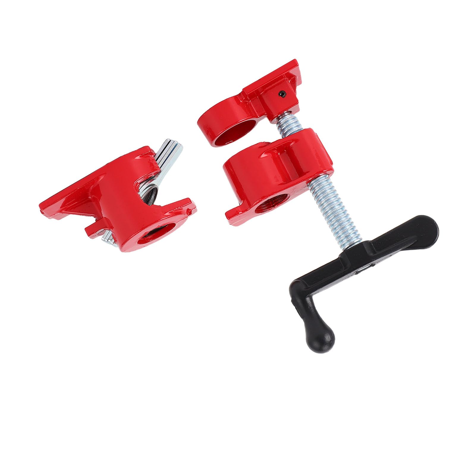 4 Juegos de Abrazaderas de Tornillo para Tubos, Abrazaderas de Tornillo de 3/4 de Pulgada,Rápido, Base Ancha Resistente, Juego de Abrazaderas de Metal para Madera y Hierro, Banco