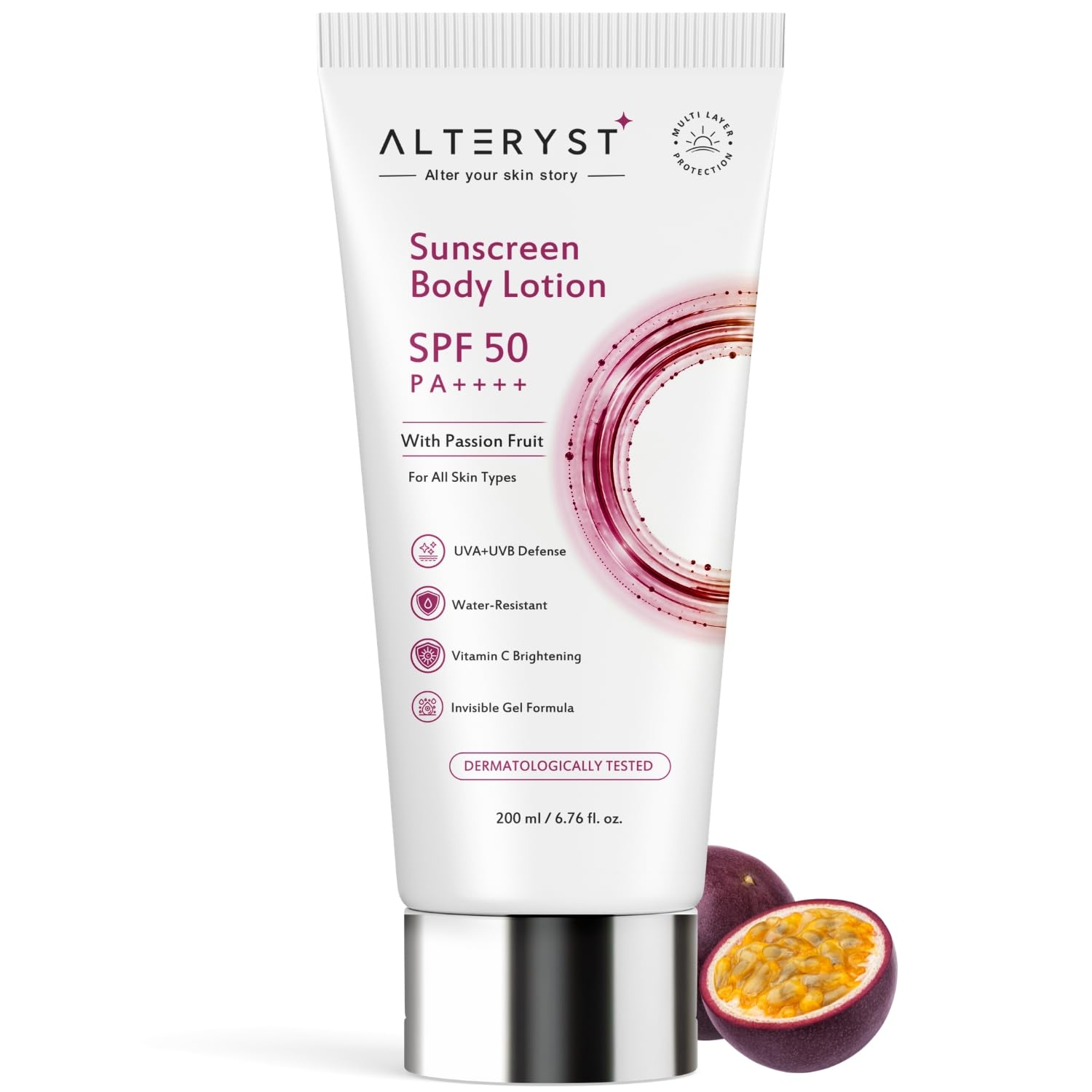 SPF 50+ PA++++ Body Sunscreen Lotion |Antioxidant De-Tan Formula | 5% Niacinamide, Vitamin E & Hyaluronic Acid | Broad Spectrum UV Protection | Non-Greasy, No White Cast | For all Skin Type | For Men & Women-image-37