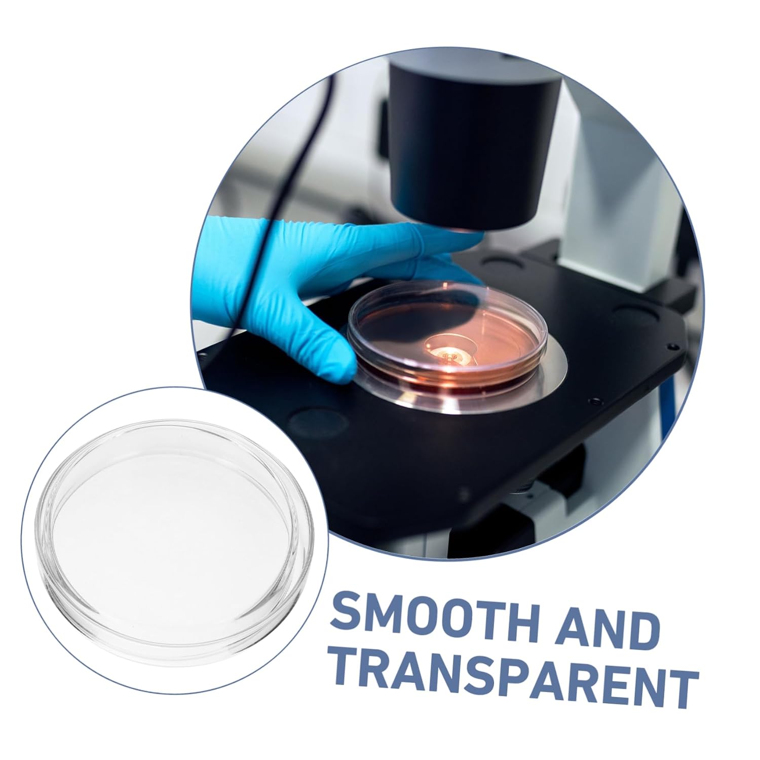 5pcs Culture Dish for Lab Experiments Petri Dishes for Cell Culture Mushroom Agar Plates Clear and Lightweight for Easy Observation