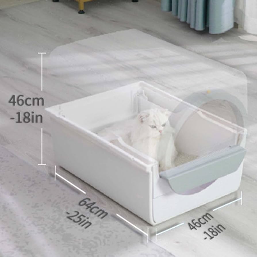 Amazon | 猫用トイレ 猫 トイレ 自動 猫咪自动马桶 猫 ふた付き