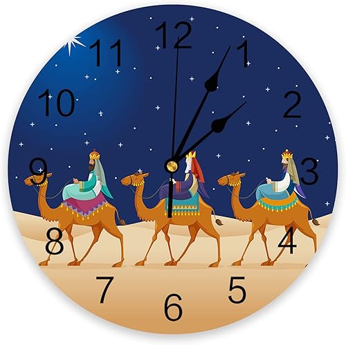 Silent - Reloj de pared decorativo sin tictac para cocina, dormitorio, baño, oficina, sala de estar, lavandería, hogar, funciona con pilas, reloj de