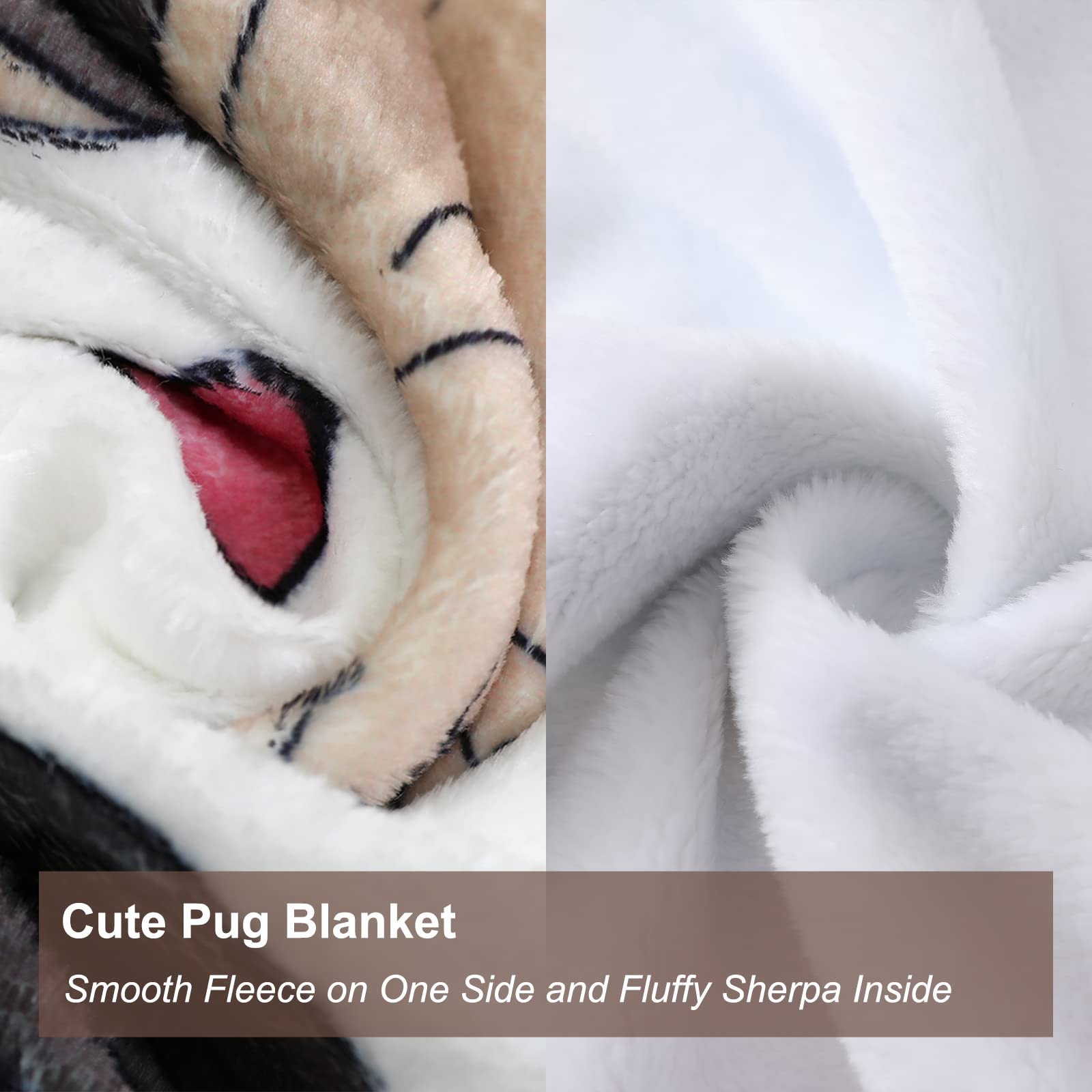 pug blanket amazon