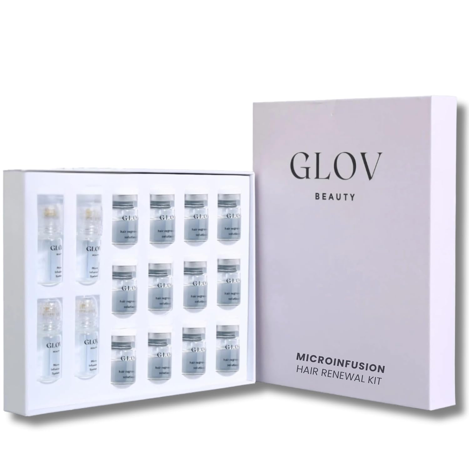 Micro Infusion Hair Renewal Kit – 0.25mm 24k Gold Cosmetic Scalp Stamp with Peptide & Botanical Serum Ampoules – Hydrating & Fuller Hair Kit for Fine or Thinning-Looking Hair Micro Infusion Hair Renewal Kit – 0.25mm 24k Gold Cosmetic Scalp Stamp with Peptide & Botanical Serum Ampoules – Hydrating & Fuller Hair Kit for Fine or Thinning-Looking Hair