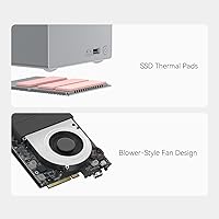 Vista 16 de Beelink Me Pro, Mini PC NAS, CPU Intel N150, 16 GB LPDDR5, 1 TB SSD, 3 ranuras M.2 PCIe3.0 SSD + 2 bahías HDD (Máx 72 TB), 5G + 2.5G Dual