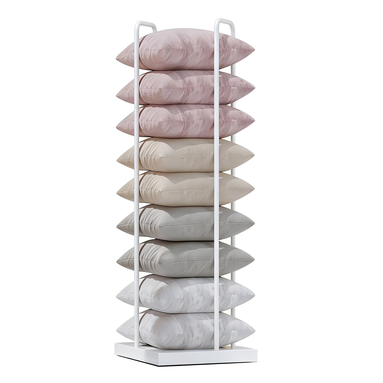 Almacenamiento de almohadas resistente para evitar desorden en el suelo