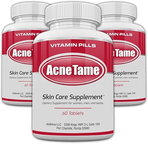 Paquete de 3 suplementos para la piel claros para el tratamiento de la piel grasa manchas manchas y control del sebo para mujeres hombres y