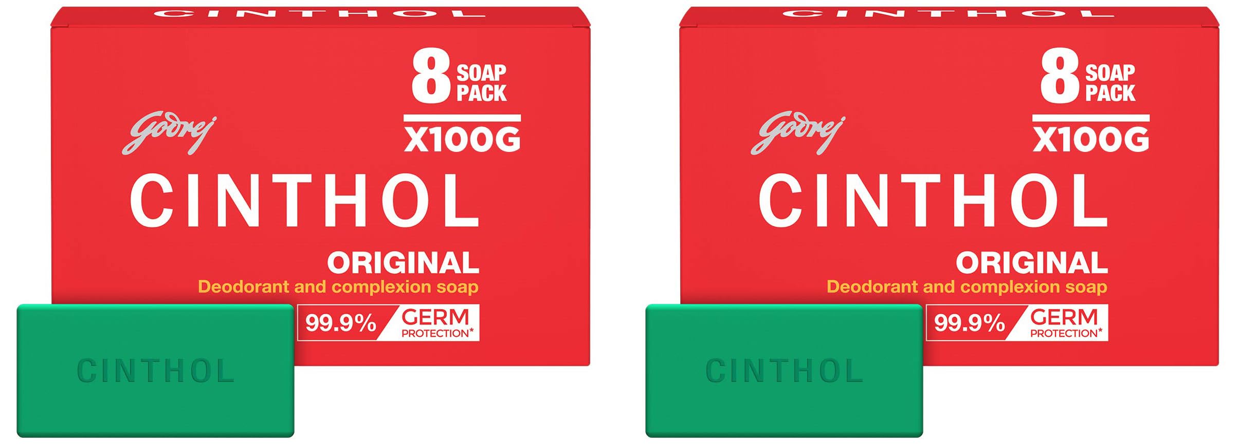 Cinthol Original Soap, 100g (Pack of 16) | Germ Protection | Soaps For Bath | Grade 1 Soap | For All Skin Types