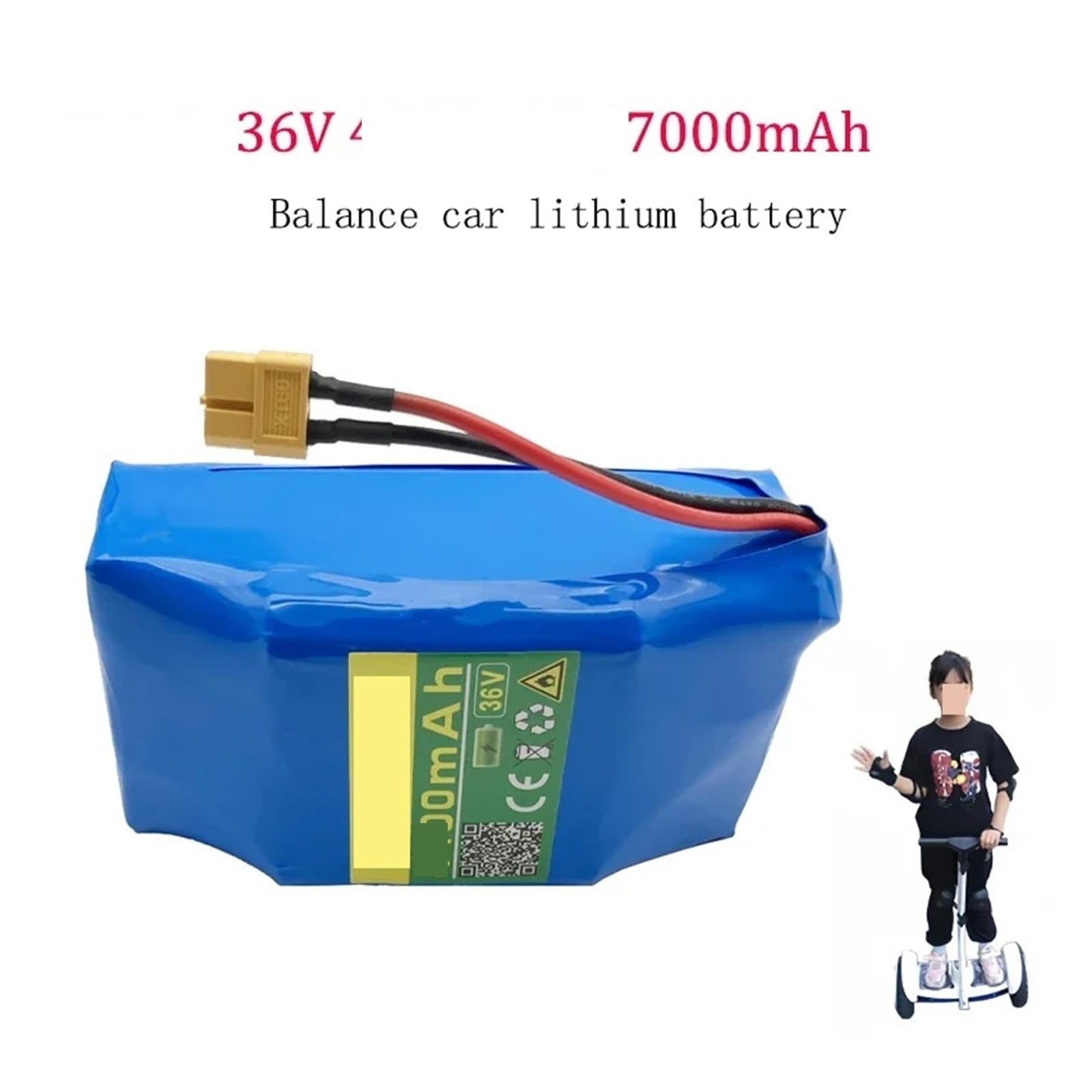 FWQDBE 42V 36V Children's Twisting Car Li-ion Battery 7Ah for Electric Self Balance Scooter Hoverboard Unicycle Battery 7000mAh