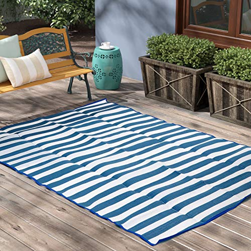 Reversible Mats - Plastic Straw Rug, Area Rug, Large Floor Mat and Rug for Outdoors, RV, Patio, Backyard, Deck, Picnic, Beach, Trailer, Camping