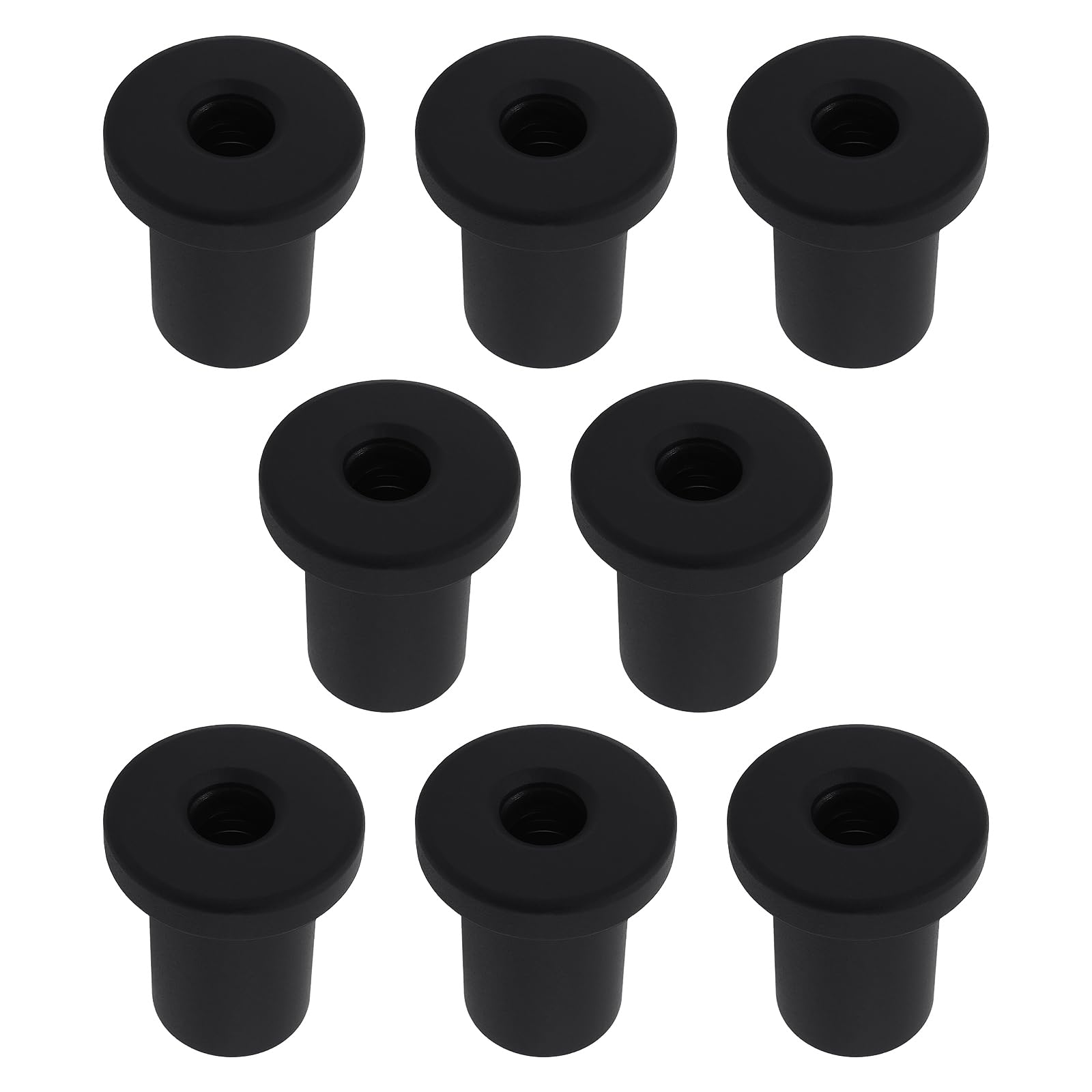 ECSiNG 8Pcs Sliding Barn Door Spacer 3x3.5cm for Sliding Barn Doors Garage Doors Basement Doors Black