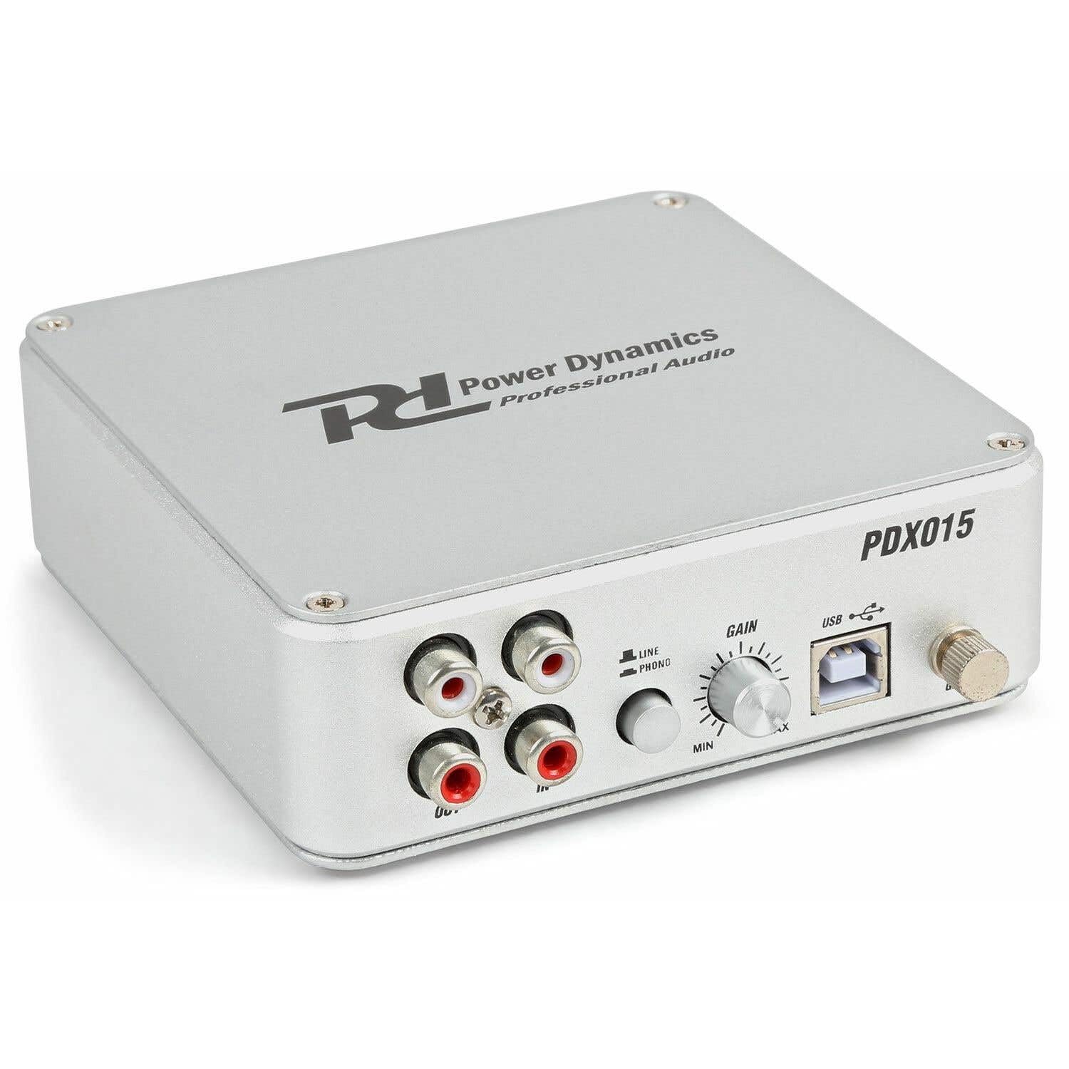 Power Dynamics PDX015 Preamplificatore Phono Software USB 2.0 argento
